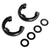 D-Shackle Isolator Kit Black Pair  3/4-Inch