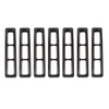 Grille Inserts Black 97- 06 Jeep Wrangler TJ