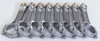 Eagle Chevrolet Small Block 5140 I-Beam Connecting Rod 6.250in w/ 3/8in ARP 8740 (Set of 8) - SIR6250BBLW