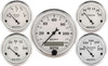 Autometer Old Tyme White 5 Piece Kit (Elec Speed/Elec Oil Press/Water Temp/Volt/Fuel Level) In-Dash - 1602