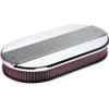 Dual Quad Ribbed Oval Air Cleaner