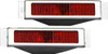 LED Taillights Open Bezel Polished Pair