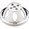 Polished BBC 1 Groove Upper Pulley