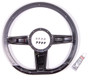 Steering Wheel Camber D-Shaped 14in Black