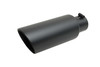 Black Ceramic Double Wal led Angle Exhaust Tip