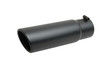 Black Ceramic Rolled Edg e Angle Exhaust Tip