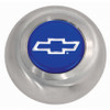 Stainless Steel Button - Blue Bowtie