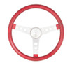 Steering Wheel Mtl Flake Red/Spoke Chrm 13.5
