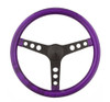 Steering Wheel Mtl Flake Purple/Spoke Blk 13.5