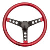 Steering Wheel Mtl Flake Red/Spoke Blk 13.5