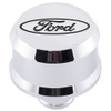 Ford Slant-Edge Breather Recessed Black Oval Chr