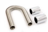 24in Stainless Hose Kit w/Chrome Ends