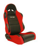 Sportsman Racing Seat - Right - Red Vinyl/Velour