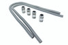 Heater Hose Kit 44in w/Polished Aluminum Cap