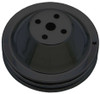 SBC SWP Water Pump Pulley 2 Groove Black