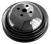 BBC SWP Water Pump Pulley 2 Groove Black