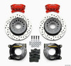Wilwood Forged Dynalite P/S P-B Kit Drilled-Red Chevy 12 Bolt w/ C-Clips - 140-7141-DR