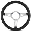 Steering Wheel Mark 4 Do uble Slot Pol. w/Blk Wra