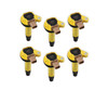 ACCEL Ignition Coil - SuperCoil - 2010-2016 Ford EcoBoost 3.5L V6 - Yellow - 6-Pack (3-Pin) (ACC-1140646-6)