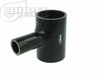 BOOST Products Silicone T-piece Adapter 54mm (2-1/8") ID / 25mm (1") Branch ID / Black (BOP-3259905425)