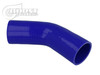 BOOST Products Silicone Elbow 45 Degrees, 28mm (1-1/8") ID, Blue (BOP-3273000280)