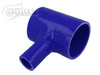 BOOST Products Silicone T-piece Adapter 60mm (2-3/8") ID / 25mm (1") Branch ID / Blue (BOP-3279906025)