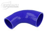 BOOST Products Silicone Reducer Elbow 90 Degrees, 60 - 51mm (2-3/8" - 2") ID, Blue (BOP-3279060051)