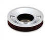 Holley 4500 drop base air cleaner chrome w/3" red washable gauze filter (HOL-1120-4530)