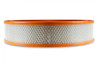 Holley Air Filter - 14"x3"  - White Paper Element - Orange Ring (HOL-1120-179)