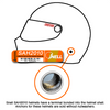 HANS III Device Head & Neck Restraint Post Anchors Medium 20 Degrees FIA/SFI SA Helmet (SIM-H3-PA-M-FS-SA)