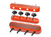 Holley 2-Piece Finned Valve Cover - Gen III/IV LS - Factory Orange Machined (HOL-1241-183)