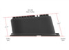 Holley M/T Valve Covers - Vintage Style - Finned - BBC - Satin Black (HOL-1241-85)