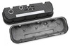 Holley M/T Valve Covers - Vintage Style - Finned - BBC - Satin Black (HOL-1241-85)
