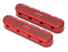 Holley 2-Piece Vintage Series Valve Cover - Gen III/IV LS - Gloss Red Machined (HOL-1241-174)