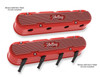 Holley 2-Piece Vintage Series Valve Cover - Gen III/IV LS - Gloss Red Machined (HOL-1241-174)