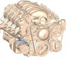 Holley Low-Mount LS Drive System (A/C) w/ Sanden SD7 Compressor - Passenger's Side- Polished Finish (HOL-220-160P)