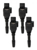 MSD Ignition Coil - Blaster Series - VW / Audi 1.8L/2.0L Engines - Black - 4-Pack (MSD-2871643)