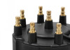 Black Distributor Cap, GM HEI, Late Model, Ext Coil (MSD-284263)