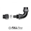Nuke Performance Full Flow PTFE Hose End Fitting 150 Degree AN-8 (NUK-810-15-108)