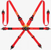 MOMO 6-Point FIA 8853-2016 FHR Racing Harness Red (MOM-MO1255120001)