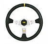 OMP Corsica Scamosciato Black/Silver Steering Wheel (OMP-OD-1954AN)