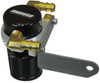 Moroso Dodge Challenger 5.7/6.4L (w/Shaker Hood) Air/Oil Separator Catch Can - Billet Alum - Black - 85697