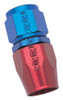 Russell Performance -10 AN Red/Blue Straight Full Flow Hose End - 610040