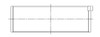 ACL Acura/Honda K20A3 / 98+ Honda F23A 0.025mm Oversized High Performance Rod Bearing Set - 4B1906H-.025 Technical Drawing