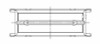 ACL BMW M40B16/18 (1.6L / 1.8L / 1.9L) Standard Main Bearing Set - 5M1538H-STD Technical Drawing