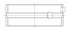 ACL Toyota 4AGE/4AGZE (1.6L) 0.25 Oversized High Performance Main Bearing Set - 5M1695H-.25 Technical Drawing