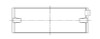 ACL Toyota 3SGTE Standard Size High Performance w/ Extra Oil Clearance Main Bearing Set - 5M8361HX-STD Technical Drawing