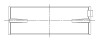 ACL Nissan RB26DETT 0.25mm Oversized High Performance Main Bearing Set - 7M2428H-.25 Technical Drawing