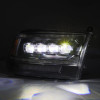 AlphaRex 09-18 Dodge Ram 2500 NOVA LED Proj Headlights Plank Style Design Black w/ Activation Light - 880555 User 3