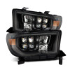 AlphaRex 07-13 Toyota Tundra NOVA LED Proj Headlights Alpha-Black w/Activ Light/Seq Signal/DRL - 880820 Photo - Primary
